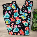 Little Mermaid Print Kids Joggers w/ Pockets