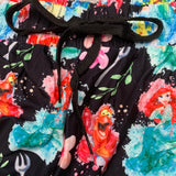 Little Mermaid Print Kids Joggers w/ Pockets