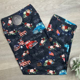 We The People Truck Print CAPRI Soft Leggings w/ Pockets