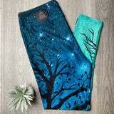 Blue Ombre Tree of Life Soft Leggings