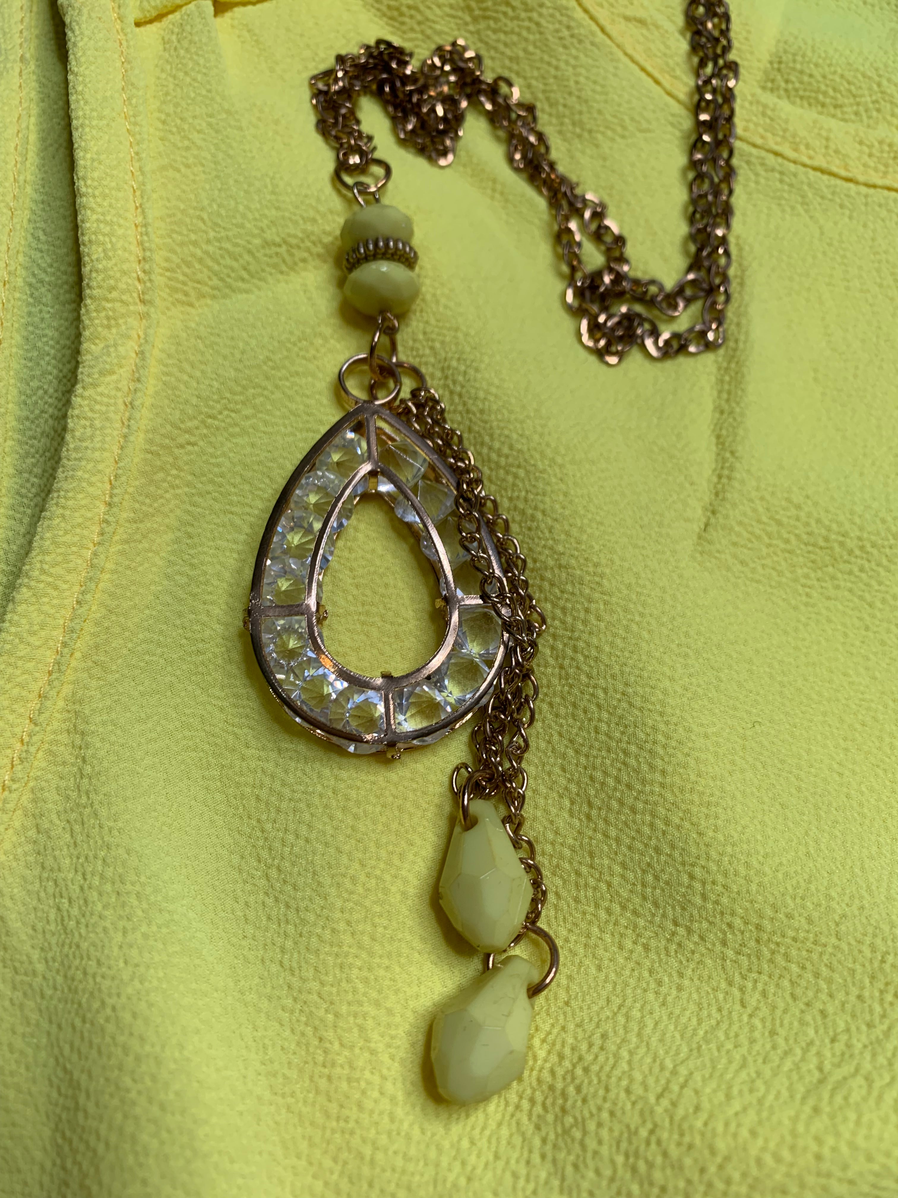 Chiffon Top w/ Necklace