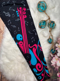 Music Can Change The World - Guitar Print Leggings