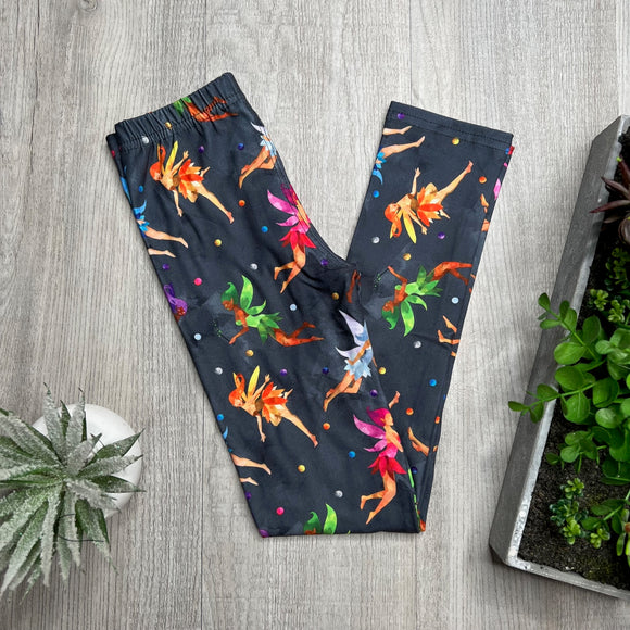 Colorful Fairy Print KIDS Soft Leggings