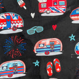 Summer Time Camper Capri Soft Leggings