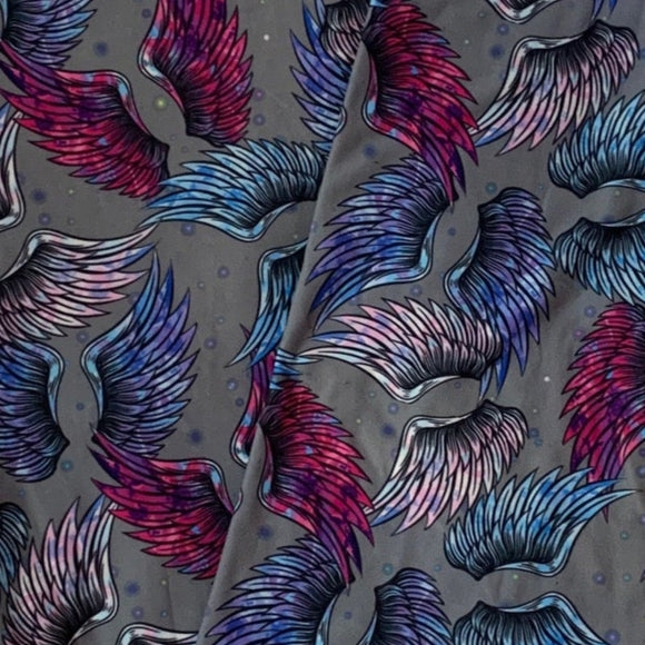 Colorful Angel Wings Soft Leggings