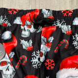 Santa Skulls Christmas Print Joggers