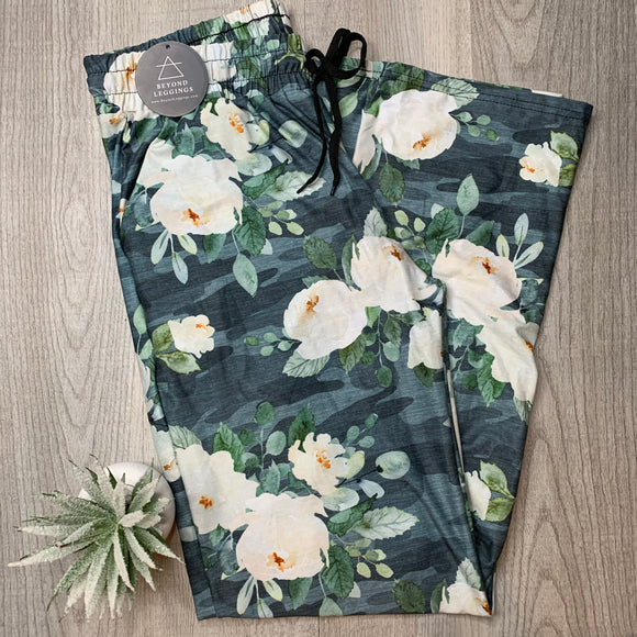 Gray Floral Camo Loungers