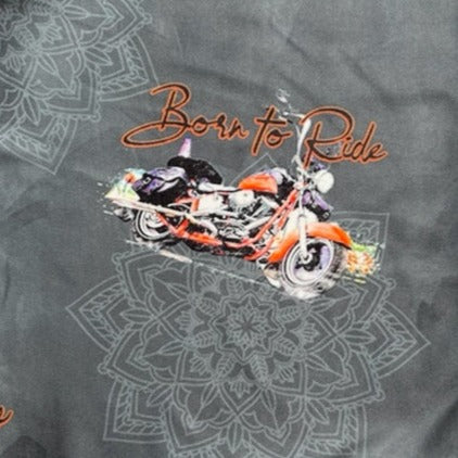 Born To Ride - Mandala Motorcycle Print Soft Leggings