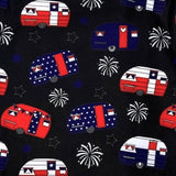 4th of July Stars & Stripes Camper Capri or Full Soft Leggings