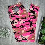 Pink Ice Cream Camo Print Soft Leggings