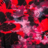 Magenta Pink & Black Butterfly Camo Tie Dye Leggings