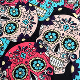 Pink & Blue Sugar Skull Soft Leggings