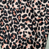 Leopard Side Crisscross Cutout Capri Soft Leggings W/ Pockets