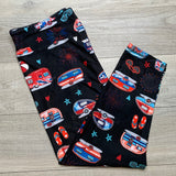 Summer Time Camper Capri Soft Leggings