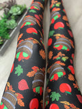 Fall Apple Picking Harvest Basket Soft Leggings