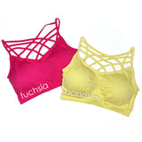 Layering Cage Bralettes - Removable Pads - Many Colors