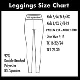 Vivid Butterfly Faith Hope Puzzle Piece Print Soft Leggings