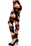Lotus Flower Print Soft Leggings