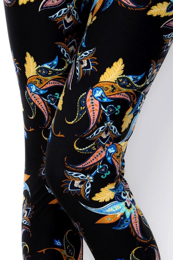 Storybook Floral Print Soft Leggings