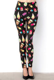 Summer Time Treats Print Soft Leggings
