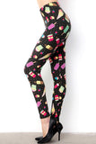 Summer Time Treats Print Soft Leggings