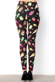 Summer Time Treats Print Soft Leggings