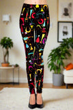 Cats Meow Jazz Print Soft Leggings