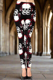 Death Jam - Jamming Skull Print  – Soft & Stretchy High-Waist Leggings