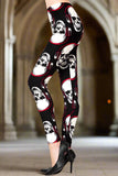 Death Jam - Jamming Skull Print  – Soft & Stretchy High-Waist Leggings