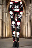 Death Jam - Jamming Skull Print  – Soft & Stretchy High-Waist Leggings
