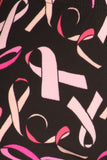 Pink Ribbon Awareness Print Soft Leggings