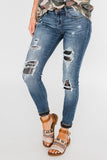 Judy Blue Camo Peekaboo Patch Jeans