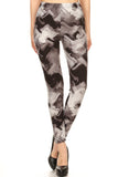 Brush Stroke Print Leggings