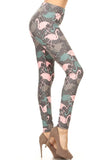 Miami Flamingo Print Leggings
