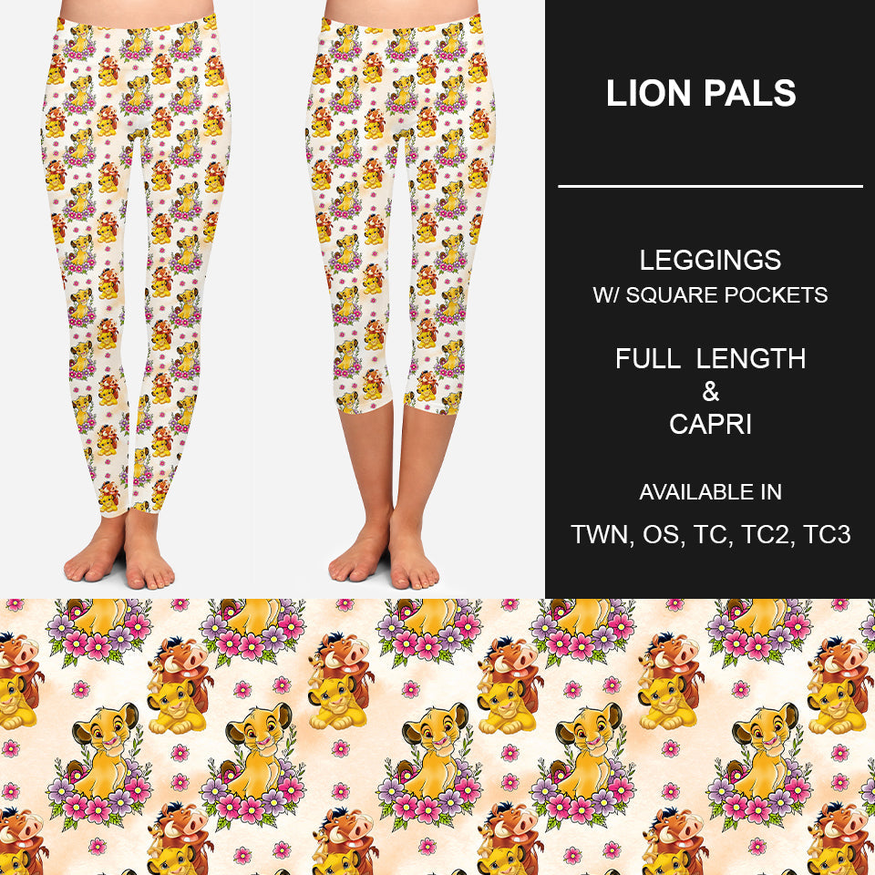 RTS - Lion Pals Leggings w/ Pockets