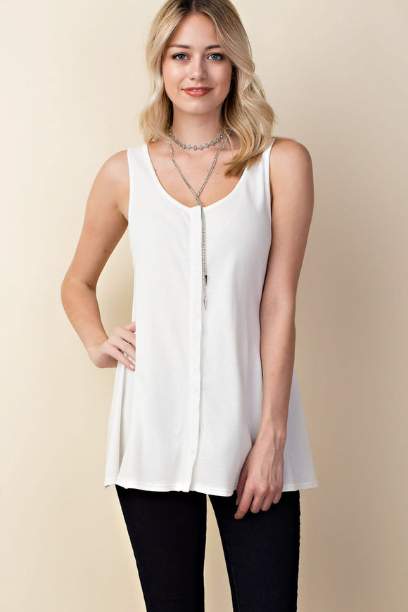 Button Down Criss Cross Top