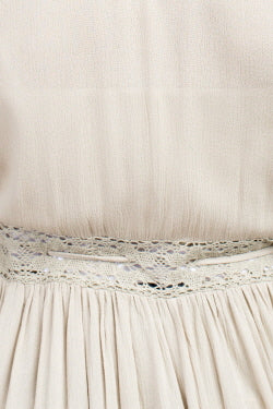 Lace Insert Maxi Cover-up Kimono