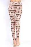 Aztec Cream Spice Leggings