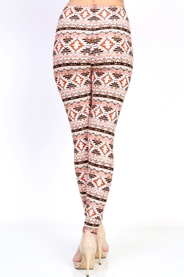 Aztec Cream Spice Leggings