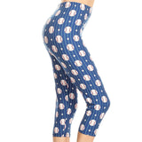 Baseball Pin Stripe Blue Soft Leggings - Adult & Kid Sizes