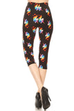 Rainbow Unicorn Print Leggings - Capri or Full - Adult & Kids Sizes