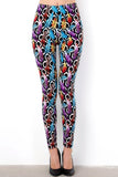 Colorful Feather Print Leggings