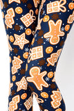 Gingerbread Cookies Print Soft Leggings - Adult & Kid Sizes