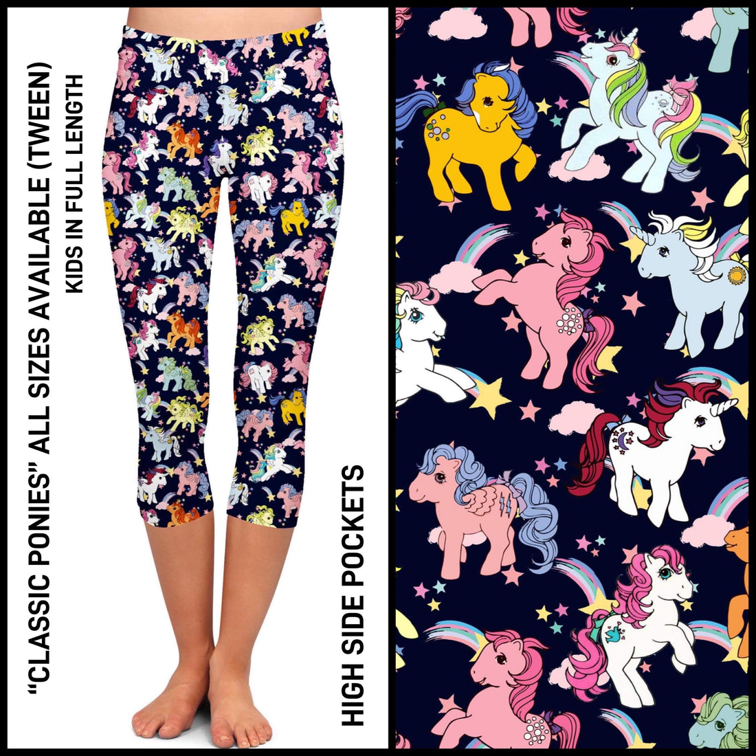 Classic Ponies Capris with Pockets