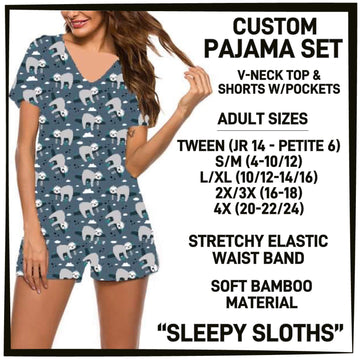 Sleepy Sloths Pajama Set