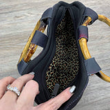 Neoprene Purse w/ Bamboo Handles