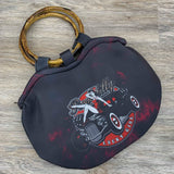 Neoprene Purse w/ Bamboo Handles