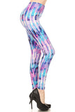 Fractured Galaxy Print Leggings