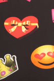 Heart Emoji Print Leggings