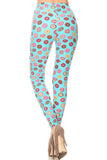 Yummy Donut Print Leggings